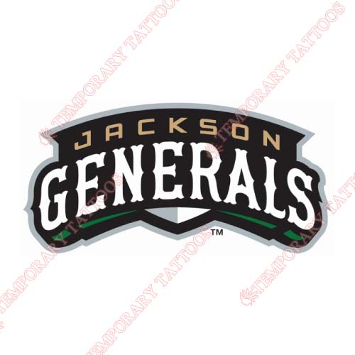 Jackson Generals Customize Temporary Tattoos Stickers NO.7718